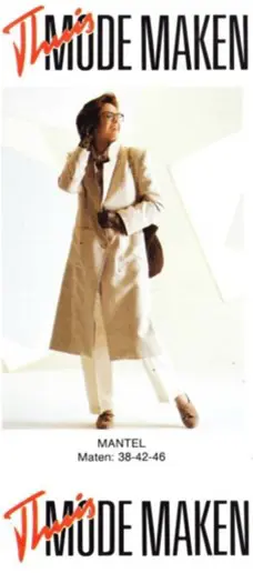 Origineel naaipatroon lange damesmantel Z830-1