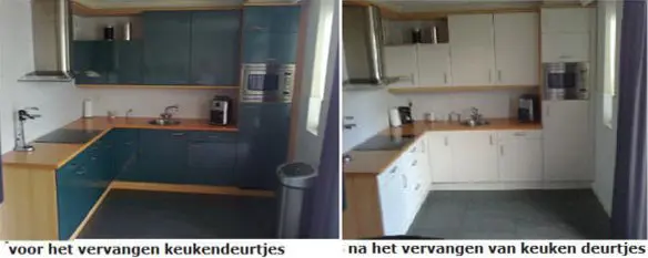 Keukenrenovatie,keukendeurtjes voor keuken renoveren