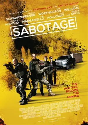 SABOTAGE filmposter.