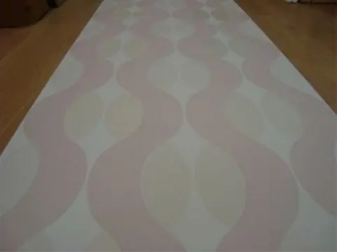 Creme roze glim retro vlies Opruiming uitverkoop behang 097