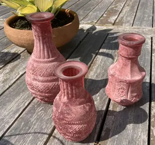 VAAS ROOD DIV FLES MAT 3 dlg set Nieuw