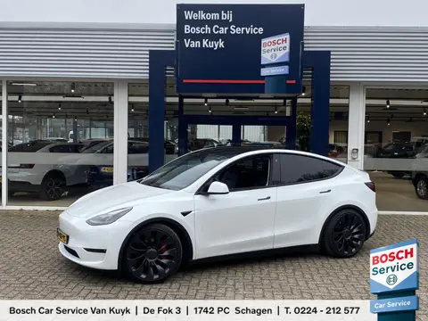 Tesla Model Y Performance AWD 75 kWh / Panodak / Stuurverwarming / Stoelverwarming V+A / Vol-Leder /