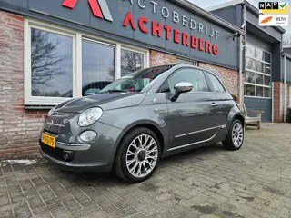Fiat 500 0.9 TwinAir Lounge Leer! Xenon! Panoramadak! Leuke Nette Auto! Dealer Onderhouden!