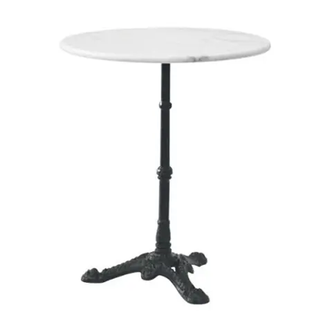 Marmeren tafel met gietijzeren onderstel - tuintafel
