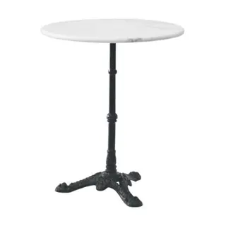 Marmeren tafel met gietijzeren onderstel - tuintafel