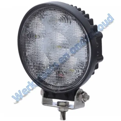 Led werklamp 10-30V rond 18W Radio ontstoord