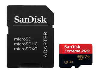 Sandisk Extreme Pro MicroSDHC 32GB 100MB/s A1 V30 + SD adapter