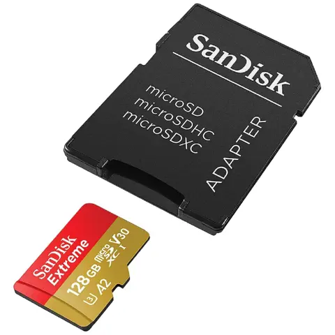 SanDisk Extreme MicroSDXC 128GB+SD Adapter 95MB/s