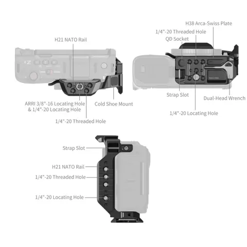 SmallRig 5905 Half Cage For Nikon ZR