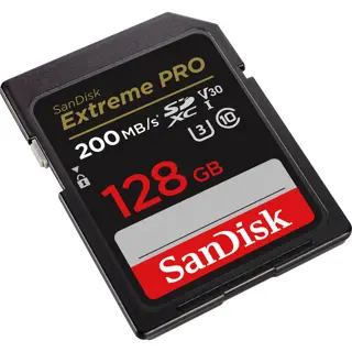 SanDisk Extreme Pro 128GB SDXC Memory Card 200MB