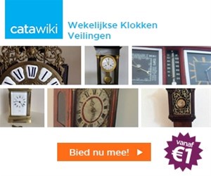 Wekelijkse klokkenveiling, bieden vanaf € 1,- !