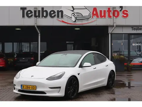 Tesla Model 3 Long Range AWD 75 kWh 93% SOH, Warmtepomp, Autopilot computer 3.0, Lichtmetalen wielen