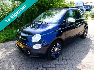 Fiat 500 1.2i 4-Cilinder 1e eig. RIVA Clima Cruise Leder Navi Schuifdak