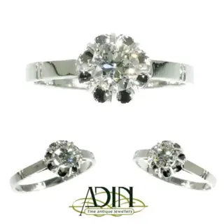 Unieke Art Deco verlovingsringen.