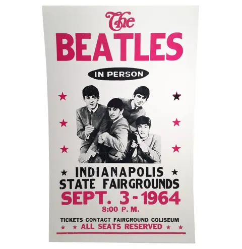 The Beatles In Person Indiana State Fairgrounds Replica