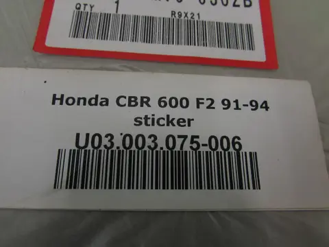 OVERIG Honda CBR 600 F 1991 - 1994