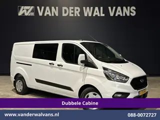 Ford Transit Custom 2.0 TDCI 131pk L2H1 Dubbele Cabine Euro6 Airco | 6-Zits | Navigatie | LED | Appl