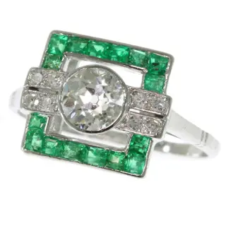 1920's Love Affair: Art Deco Engagement Ring
