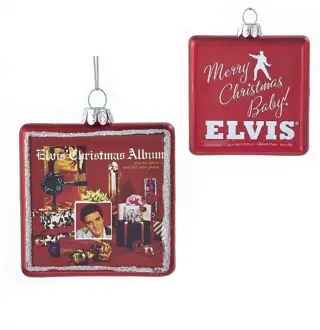 Elvis Presley The Christmas Album Glazen Kerst Ornament