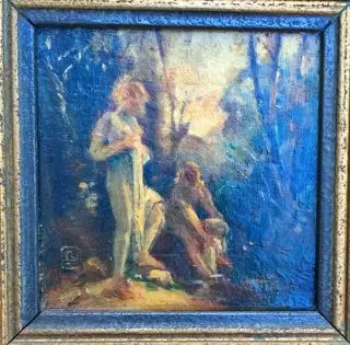 Monogram "" Nudes bathing ''