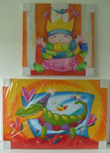 KINDER SCHILDERIJ COLLECTIE 2 STUKS VOOR ZACHT PRIJSJE!