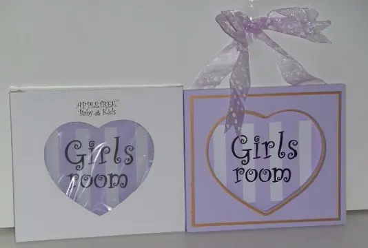 GIRLS ROOM LILA WANDDECORATIE Appletree NIEUW
