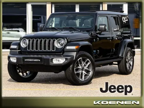 JEEP WRANGLER 4xE Sahara 4wd Auto. 20 LM / SKY ONE SOFTTOP / 2500 KG Trekgewicht
