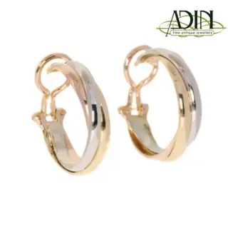 Prachtige set gouden oorbellen van cartier