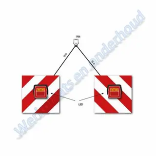 Lange lading bordenset met 2x LED verlichting