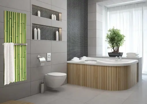 Glaspaneel Infrarood verwarming met NATUURLIJKE MATERIALEN