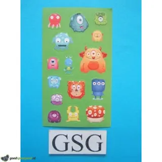Stickervelletje monsters nr. 50266-01