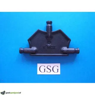 Driehoekplaat 55 mm zwart nr. 16054