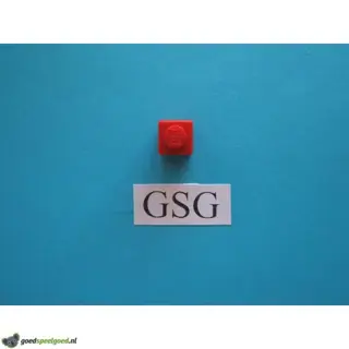 Steen 1x1 (1) rood nr. 16331