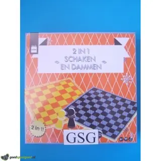 Schaken en dammen 2 in 1 nr. 60.200.0077-00