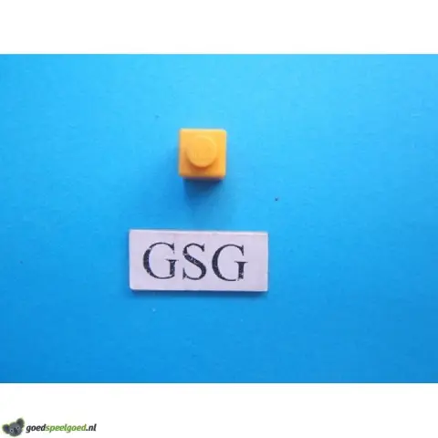 Steen 1x1 (1) geel nr. 16480