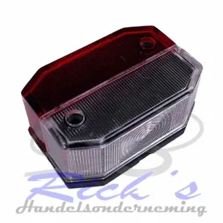 Breedtelicht, breedtelamp rood / wit