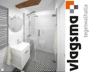 Portugese Tegels Zwart Wit 20x20 Vives 1900 Tegels Vlagsma