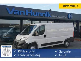Citroën Jumper 33 2.2 140PK L2H1 BPM VRIJ!! Apple CP / Android A, Airco, Cam, 270° Deur, Blis!! NR. 