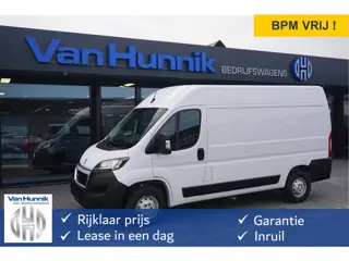 Peugeot Boxer 35 2.2 140PK L2H2 BPM VRIJ!! Apple CP / Android A, Airco, Cam, 270° Deur!! NR. J417*