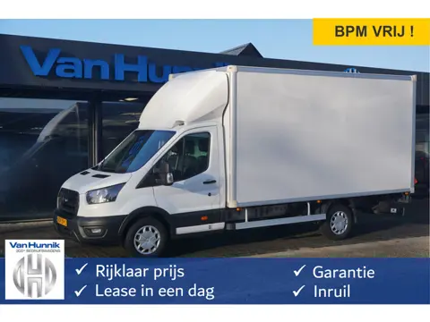 Ford Transit 350L 130PK Bakwagen BPM VRIJ!! Navi, Camera, Luchtvering, Dhollandia Klep, Lat om Lat!!