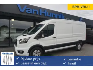 Ford Transit 350L L3H2 Limited AUT-10 RWD 165PK BPM VRIJ 3.5T Trekhaak, Navi, Adap. Cruise, 360° Cam