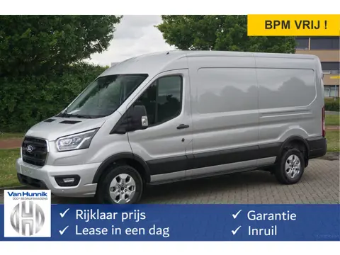Ford Transit 350L L3H2 Limited AUT-8 130PK BPM VRIJ Navi, Adap. Cruise, 360° Cam, Trekhaak, Xenon!! 