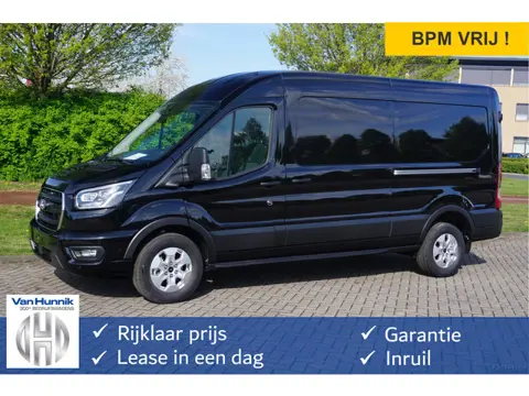 Ford Transit 350L L3H2 Limited AUT-8 165PK BPM VRIJ Navi, Adap. Cruise, 360° Cam, Trekhaak, 2x Schui