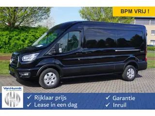 Ford Transit 350L L3H2 Limited AUT-8 165PK BPM VRIJ Navi, Adap. Cruise, 360° Cam, Trekhaak, 2x Schui