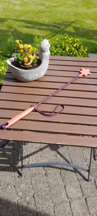 Fouganza Rijzweep roze voor paardrijden