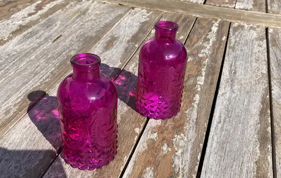 VAASJE PINK MET FRANSE LELIE NIEUW