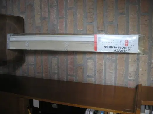 Jaloezie / luxaflex, wit, nieuw - afm: 130 x 75