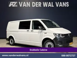 Volkswagen Transporter 2.0 TDI 150pk L2H1 Dubbele Cabine Euro6 Airco | 5-Zits | Navigatie | 2500kg T