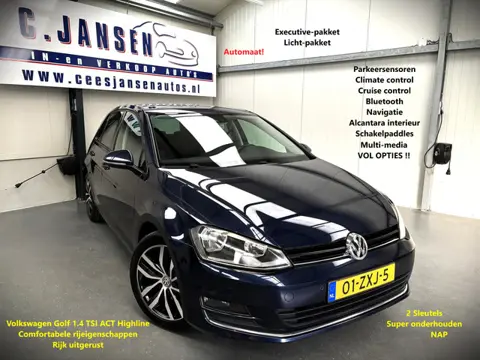 Volkswagen Golf 1.4 TSI ACT Highline Automaat! Super onderhouden!