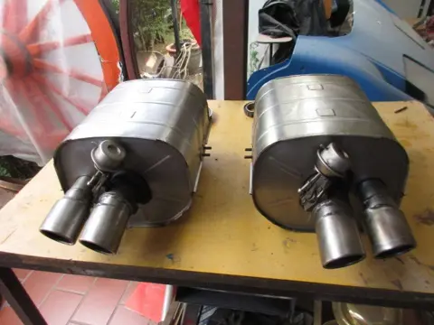 Exhaust silencers Ferrari 550 Maranello and Barchetta